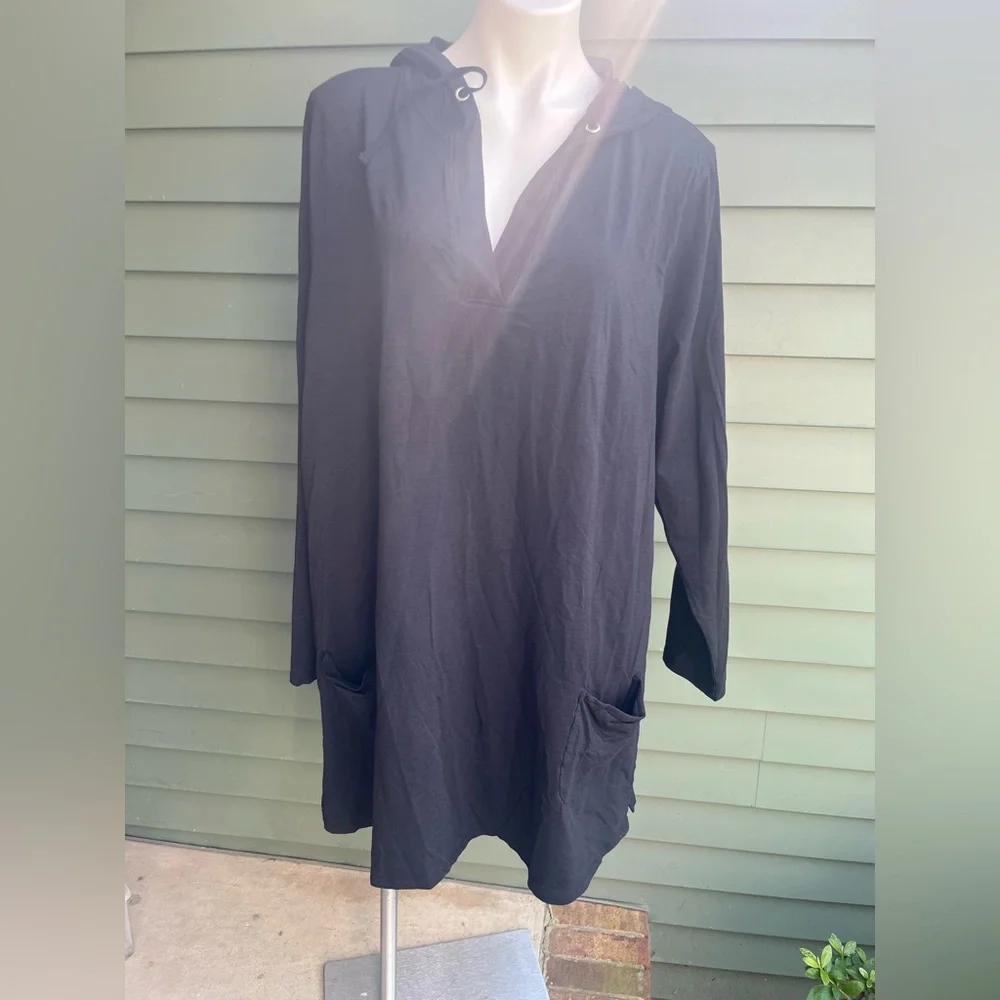 Coolibar Sun Protective Hooded Coverup Dress - Picture 1 of 6